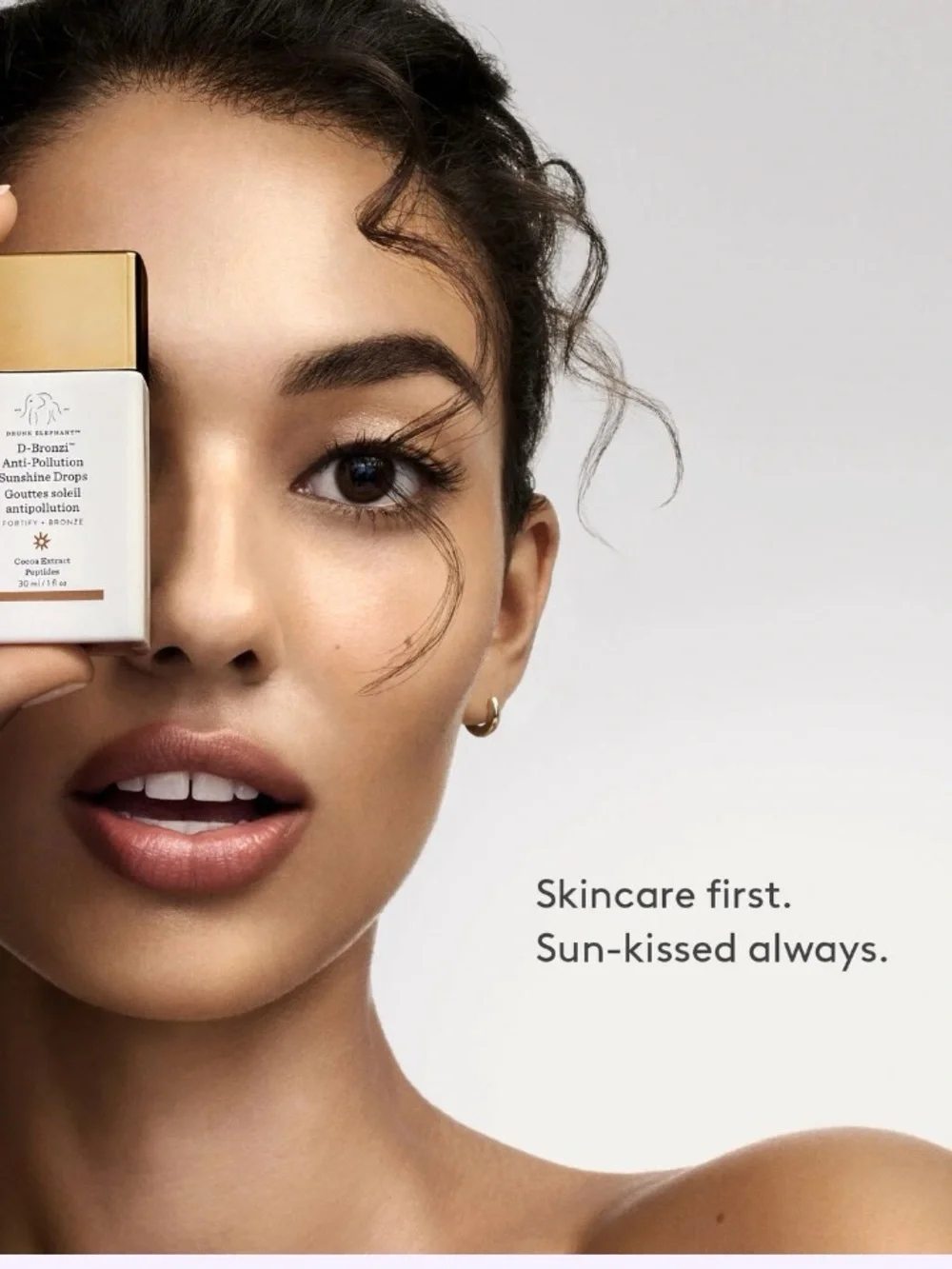 NEW Drunk Elephant D-Bronzi Anti-Pollution Sunshine Bronzing Drops w/ Peptides
